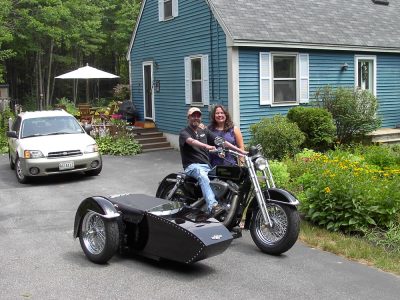 Side car TM-601-flex (prototype) 2005 - Harley-Davidson Sportster 2003 + Trans-Moto Roadmaster kit